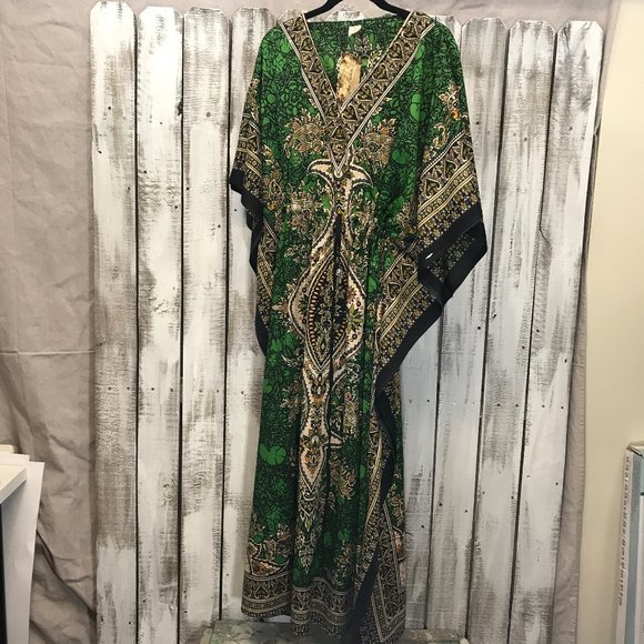 Kaftan Dresses Caftan BoHo embellished NWT tribal - Picture 2 of 6